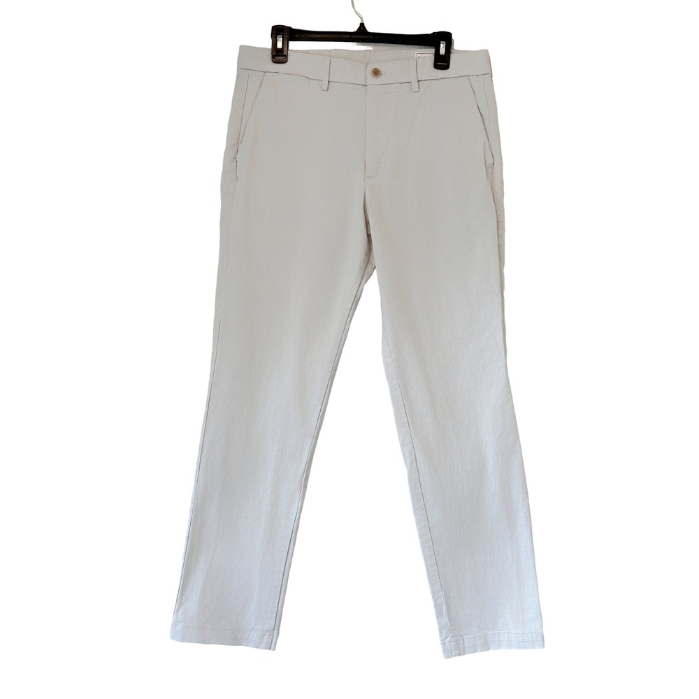 NWOT Gap Straight Flat Front Khakis Chinos Stretch Twill Size 33 Waist 32 Length